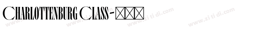Charlottenburg Class字体转换